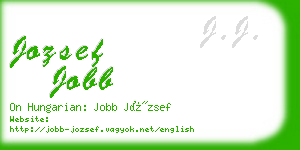 jozsef jobb business card